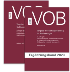 Paket VOB Gesamtausgabe 2019 + VOB Ergänzungsband 2023: VOB Vergabe- und Vertragsordnung für Bauleistungen